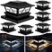 TW SHINE Solar Post Cap Lights 6 Pack 2 Modes Fence Post Solar Powered Lights Outdoor Waterproof for 4x4 5x5 6x6 Wood Posts Warm WhiteCool White for Yard Garden Porch Deck Patio Decor