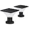FOOYANCHO Solar Post Cap Lights OutdoorDusk to Dawn Auto OnOff Solar Powered Post Lights Fits Most Posts 2 Pack