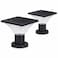 FOOYANCHO Solar Post Cap Lights OutdoorDusk to Dawn Auto OnOff Solar Powered Post Lights Fits Most Posts 2 Pack