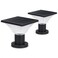 FOOYANCHO Solar Post Cap Lights OutdoorDusk to Dawn Auto OnOff Solar Powered Post Lights Fits Most Posts 2 Pack