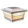 Classy Caps SL075W 5x5 Majestic Solar Post Cap White HighPerformance Solar LED Lights Durable PVC Vinyl Construction WeatherResistant Ideal for Outdoor Warm Cool Light Modes