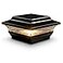 Classy Caps SL211B 4x4 Imperial Solar Post Cap Black HighPerformance LED Lights Durable Cast Aluminum Warm and Cool Light Modes Fits 4x4 or 35x35 Posts Ideal for Decks Fences
