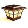 Classy Caps SL079C Prestige Solar Post Cap Copper HighPerformance LED Fits 35x35 4x4 Posts Durable Electroplated Copper WeatherResistant Ideal for Outdoor Warm Cool Light Modes