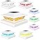 VOLISUN Solar Post Cap Light Outdoor Waterproof RGB Color Changing Solar Fence Cap Flashing Lights 8Pack White for 4x4 5x5 6x6 Wooden Vinyl Post