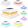 VOLISUN Solar Post Cap Light Outdoor Waterproof RGB Color Changing Solar Fence Cap Flashing Lights 8Pack White for 4x4 5x5 6x6 Wooden Vinyl Post