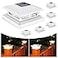 VOLISUN Solar Post Cap Lights 6 Pack Outdoor Deck Post Cap Lights White for Dock Fence Waterproof 2 Color Modes4x46x6 WoodenVinyl Posts