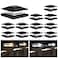 APONUO Solar Post Lights Outdoor 2 Lighting Modes 16 LEDs Solar Post Cap Lights for 4x4 5x5 6x6 Vinyl Wooden Posts Waterproof Fence Post Lights Solar Powered for DeckFencePorch Black12 Pack