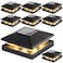 JOFIOS Solar Post Cap Lights Outdoor 8pack Black Waterproof Solar Powered Deck Fence Post Lights Fit 4x4 WoodVinyl Posts Bright Warm White Solar Post Lights Decorate Deck Patio Porch Fence