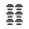 NOMA Solar Post Lights Waterproof Outdoor Cap Lights for 4 x 4 Wooden Posts Deck Patio Garden Dcor or Fence Warm White LED Lights 6Pack
