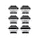 NOMA Solar Post Lights Waterproof Outdoor Cap Lights for 4 x 4 Wooden Posts Deck Patio Garden Dcor or Fence Warm White LED Lights 6Pack