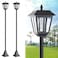 LIANGLOME 68 Solar Lamp Post Light Outdoor 3000K Warm White IP45 Waterproof Post Solar Lights Outdoor Pole Lights Decorative Lamp for Yard Garden Patio Lawn Pathway Driveway FrontBack Door 2PK