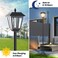 LIANGLOME 68 Solar Lamp Post Light Outdoor 3000K Warm White IP45 Waterproof Post Solar Lights Outdoor Pole Lights Decorative Lamp for Yard Garden Patio Lawn Pathway Driveway FrontBack Door 2PK