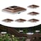 HUYIENO Solar Post Cap LightsOutdoor Deck Fence Post LightsPowerful Lithium Battery 20Lumens Two Light Modes Warm WhiteBright White Suitable for 4x4 5x5 Wooden Posts4x4 Viny Posts Brushed Copper 6pk
