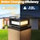 Mlambert 12 Pack Solar Powered Post Cap Lights Outdoor for 4x46x6 WoodVinyl Posts Waterproof Deck Fence Patio Porch Light CoolWarm Lighting Black