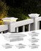 T-SUN TSUN 4x4 Post Cap Lights 6 Pack for VinylWooden FenceOutdoor Waterproof Warm Cool White Deck Solar Post Lights for Patio Garden Yard Lighting