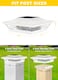 T-SUN TSUN 4x4 Post Cap Lights 6 Pack for VinylWooden FenceOutdoor Waterproof Warm Cool White Deck Solar Post Lights for Patio Garden Yard Lighting