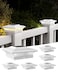 T-SUN TSUN 4x4 Post Cap Lights 6 Pack for VinylWooden FenceOutdoor Waterproof Warm Cool White Deck Solar Post Lights for Patio Garden Yard Lighting