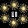 FOOING 6 Pack Firework Lights Led Copper Wire String Lights 8 Modes Battery Operated Fairy Lights with RemoteWedding Decorative Hanging Light for Party Patio Warm White