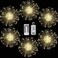 FOOING 6 Pack Firework Lights Led Copper Wire String Lights 8 Modes Battery Operated Fairy Lights with RemoteWedding Decorative Hanging Light for Party Patio Warm White
