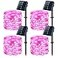 JMEXSUSS 4 Pack Pink Solar Lights Each 33ft 100 LED Solar String Lights Outdoor Waterproof 8 Modes Copper Wire Pink Fairy Light for Yard Patio Garden Party Wedding Decorations