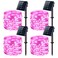 JMEXSUSS 4 Pack Pink Solar Lights Each 33ft 100 LED Solar String Lights Outdoor Waterproof 8 Modes Copper Wire Pink Fairy Light for Yard Patio Garden Party Wedding Decorations