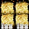 Albelt 4 Pack 100 LED Fairy Lights Battery Operated with Remote 33FT Waterproof Twinkle Lights with Timer 8 Modes Fairy String Light Outdoor Indoor for Bedroom Classroom DIY Christmas Decor Warm White
