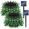 Dazzle Bright 2 Pack Total 400LED 132FT Green Christmas Solar String Outdoor Lights St Patricks Day Solar Powered with 8 Modes Waterproof Fairy Lights for Patio Garden Tree Party Yard Decoration