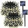 Dazzle Bright 2 Pack Total 400LED 132FT Warm White Christmas Solar String Outdoor Lights Solar Powered with 8 Modes Waterproof Fairy Lights for Bedroom Patio Garden Tree Party Yard Decoration