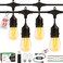 EIKOSON 50FT Outdoor String Lights Waterproof with 302 Bulbs 15FT Bulbs Spacing Remote Dimmer Commercial Grade Patio Lights with 3 Mode Light Timing100PC Ties for Outside