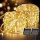 Brightown 2 Pack Solar Rope Lights Total 78FT 200LED Warm White Solar String Lights Outdoor IP65 Waterproof Solar Powered Fairy Lights with 8 Lighting Modes for Yard Garden Patio Tree Decoration