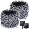 Albelt 2 Pack Solar String Lights for Outside 170 FT 480 LED Solar String Lights Outdoor with 8 Modes Memory Function Super Long Waterproof Solar Chrismas Lights for Tree Party Decorations Cool White