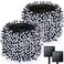 Albelt 2 Pack Solar String Lights for Outside 170 FT 480 LED Solar String Lights Outdoor with 8 Modes Memory Function Super Long Waterproof Solar Chrismas Lights for Tree Party Decorations Cool White