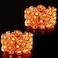 Jnaurb Halloween Pumpkin Lights 2 Packs 135ft 40 LED Battery Operated LED Pumpkin String Lights Waterproof Orange String Lights for IndoorOutdoor Wedding Bedroom Home Window Halloween Decorations