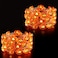 Jnaurb Halloween Pumpkin Lights 2 Packs 135ft 40 LED Battery Operated LED Pumpkin String Lights Waterproof Orange String Lights for IndoorOutdoor Wedding Bedroom Home Window Halloween Decorations