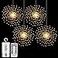 PXBNIUYA 4 Pack Starburst Sphere Lights200 LED Firework Lights 8 Modes Dimmable Remote Control Waterproof Hanging Fairy Light Copper Wire Light for Patio Parties Christmas Battery Operated