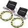 Magicnight Short Mini Garden Lights Solar Powered Waterproof Fairy Lights Outdoor Garden String Green Wire Warm White5m 50LEDs2 Pack
