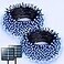 JMEXSUSS 2 Pack Solar String Lights Outdoor Waterproof Total 400 LED 151FT Solar Christmas Lights Outdoor 8 Modes Christmas Light for Outside Patio Yard Tree Decorations Blue