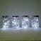 Decorman Solar Mason Jar Lights 4 Pack 30 LED Fairy Star Firefly String Lids Lights with 4 Hangers for Patio Yard Garden Party Wedding Christmas DecorationJars Not Included 4 Pack Cool White