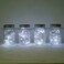 Decorman Solar Mason Jar Lights 4 Pack 30 LED Fairy Star Firefly String Lids Lights with 4 Hangers for Patio Yard Garden Party Wedding Christmas DecorationJars Not Included 4 Pack Cool White