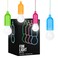 Fomlight 4 Hanging LED Kids Safe Lights for Treehouse Playhouse Camping IndoorOutdoor BatteryOperated Lamps with Pull Chain