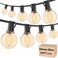 RTTY Outdoor String Lights 25ft G40 Led Patio Lights with 13pcs BulbsWaterproof Shatterproof Dimmable Connectable Hanging Globe Outdoor Lights for Cafe Bistro Backyard Gazebo Balcony Party Black