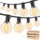 RTTY Outdoor String Lights 25ft G40 Led Patio Lights with 13pcs BulbsWaterproof Shatterproof Dimmable Connectable Hanging Globe Outdoor Lights for Cafe Bistro Backyard Gazebo Balcony Party Black