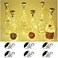 Cynzia Solar Wine Bottle Lights 6 Pack 20LED Solar Powered Diamond Cork Lights Waterproof Outdoor Fairy String Light for Garden Patio Party Wedding Holiday Decor Warm White