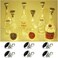 Cynzia Solar Wine Bottle Lights 6 Pack 20LED Solar Powered Diamond Cork Lights Waterproof Outdoor Fairy String Light for Garden Patio Party Wedding Holiday Decor Warm White