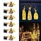 ZYLiWoo Solar Wine Bottle Lights 12 Packs 20LED Outdoor Waterproof Fairy Light Strings for Recycling Bottle Decoration