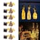 ZYLiWoo Solar Wine Bottle Lights 12 Packs 20LED Outdoor Waterproof Fairy Light Strings for Recycling Bottle Decoration