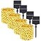 BesLowe Extralong 288FT 800LED Solar Fairy String Lights 4Pack 72FT 200 LED Outdoor Twinkle Lights Waterproof 8 Lighting Modes Warm White Copper Wire Lights for Deck Backyard Tree Garden Fence Pool Pa