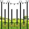 SINLEY 4 Pack String Light Poles10 Ft Metal Poles with Fork for Outdoor String LightsOutdoor Light Poles with ForkPolesPostStand for OutsidePatioDeckBackyardGarden WeddingParty