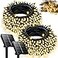 OZS 2Pack 240LED Solar String Lights Outdoor Waterproof Solar Christmas Lights with 8 Modes Memory Auto OnOff Solar String Lights for Outside Xmas Tree Garden Yard Patio Wedding Decor Warm White