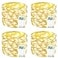 BOSSERN 4 Pack 60 LED Fairy Lights Battery Operated with Timer 20FT Waterproof String Lights Indoor Outdoor Cuttable Battery Light for Home Bedroom Wedding DIY Centerpiece Christmas Decorations Warm W